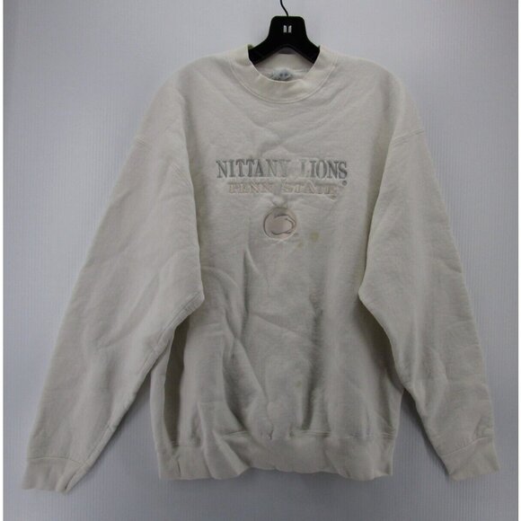 VINTAGE Penn State Nittany Lions Sweatshirt XL 90s Embroidered * - Picture 1 of 11